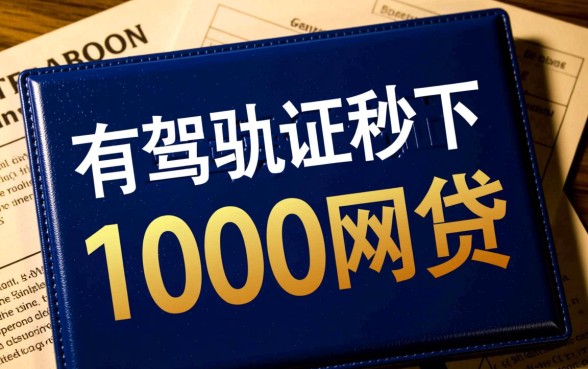 有驾驶证秒下1000网贷是真的吗，凭驾驶证能下款吗