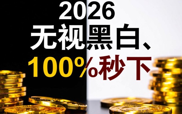 2026无视黑白100%秒下网贷吗，2026年不查征信秒批口子