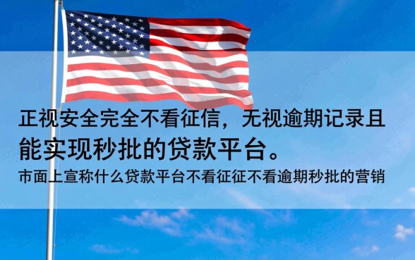 什么贷款平台不看征信不看逾期秒批，2026正规口子有哪些？