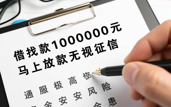 借款10000元马上放款靠谱吗，哪里有无视征信的？