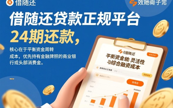 随借随还的贷款正规平台24期还款？哪个平台通过率高？