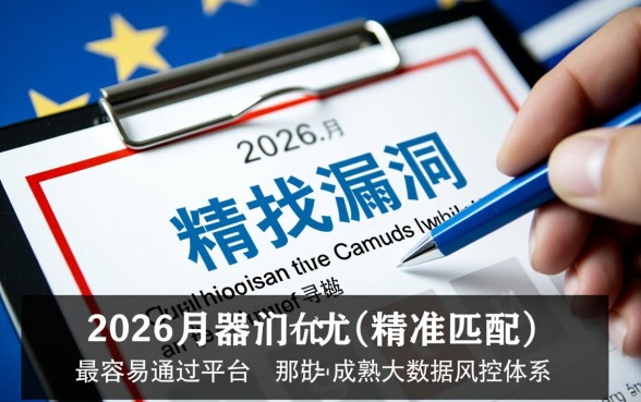 2026年8月容易通过的贷款平台有哪些，哪个下款最快？