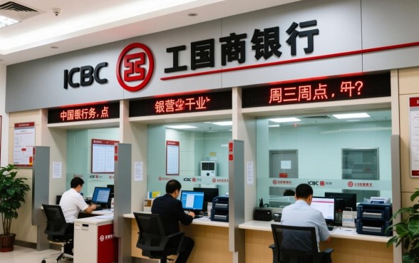 工商银行周一到周五中午几点上班，中午休息吗几点开门