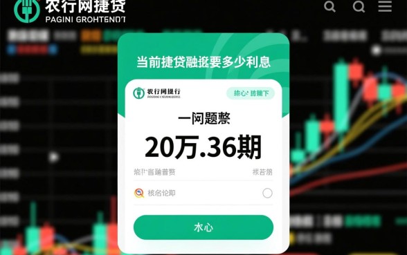 农行网捷贷20万36期要多少利息，利息怎么算划算吗？