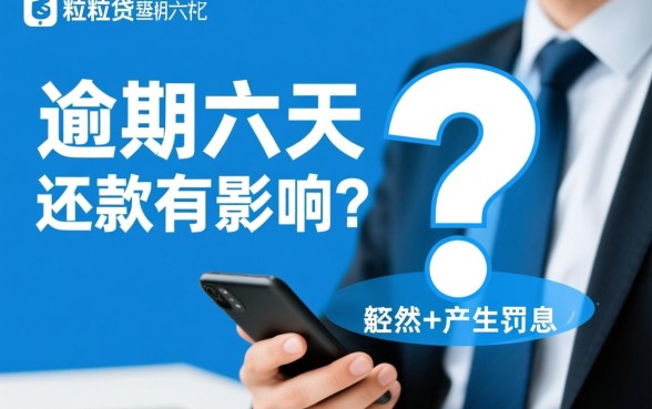 微粒贷逾期六天还款有影响吗，逾期几天上征信？