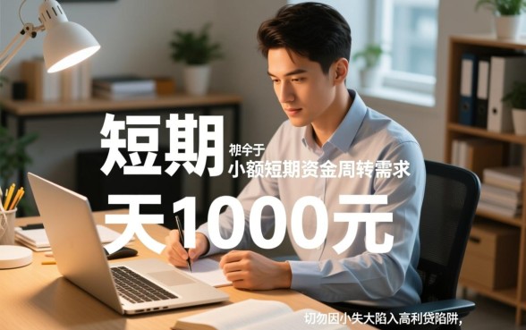 14天短期借款1000元怎么借，哪里有靠谱的老口子？