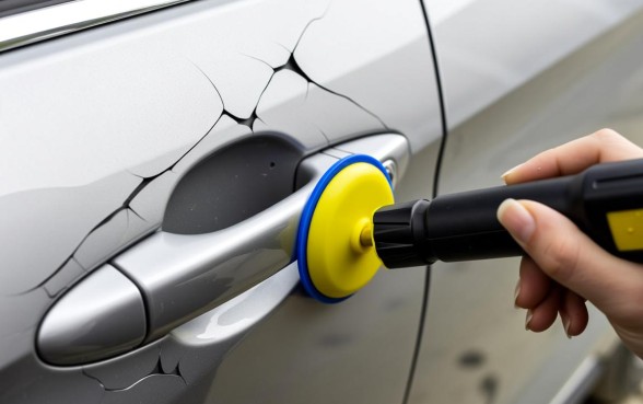 轿车车门上面一个口子怎么弄下来的，车门贴纸怎么去除不留痕迹