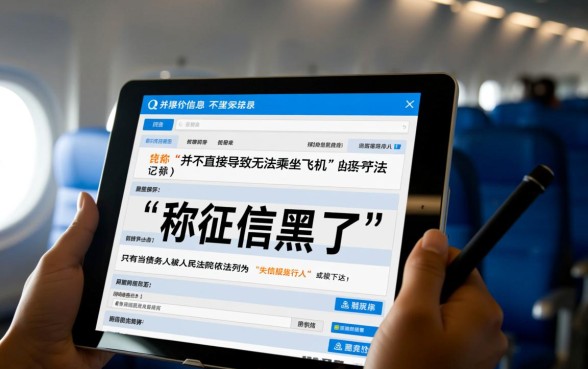 征信黑了能坐飞机吗，怎么查询是否被限制高消费？