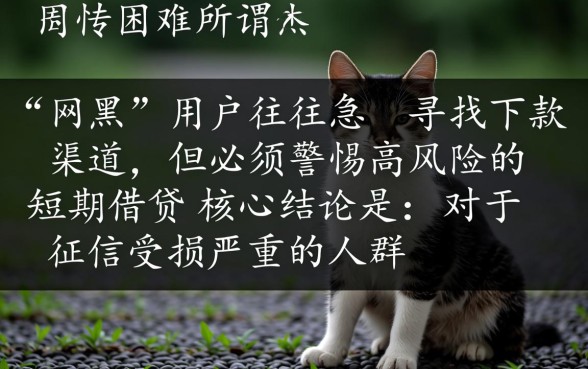 2026网黑能下500的7天口子吗，网黑必下的小额口子有哪些