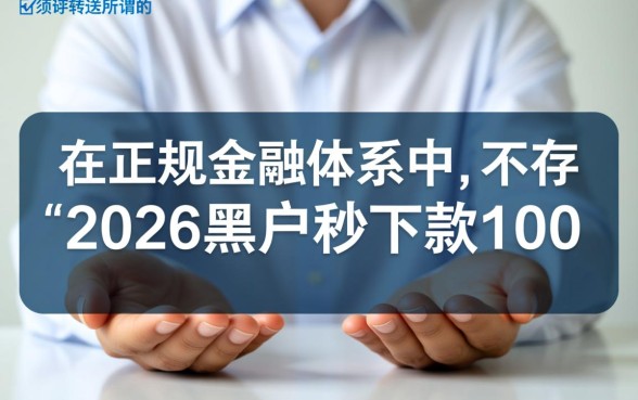 2026黑户秒下款1000的口子怎么借？黑户贷款哪里容易通过？