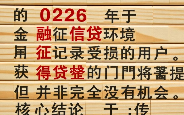 征信花了2026网贷好下款吗，征信花了怎么才能借到钱