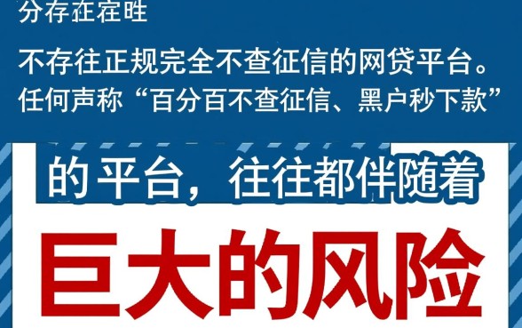 真的有不查征信的网贷平台吗，黑户能下款的口子有哪些