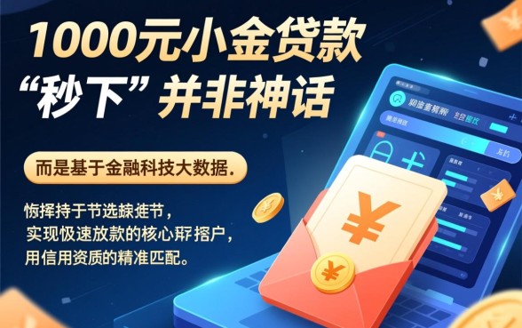 借款1000元秒下的口子2026有哪些，哪个容易通过？