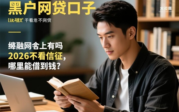 黑户网贷口子有吗2026不看征信，哪里能借到钱？
