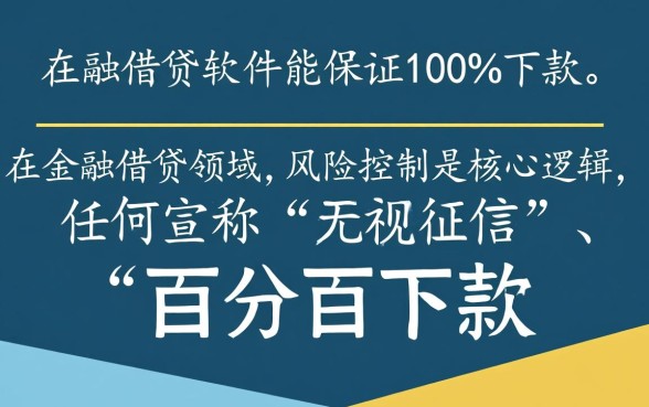 借钱软件真的能百分百下款吗，哪个软件容易下款