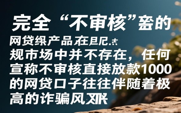 不审核直接放款1000的网贷口子有哪些，真的能下款吗