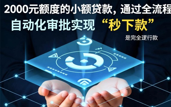 小额贷款2000元真的能秒下款吗，哪里借靠谱？