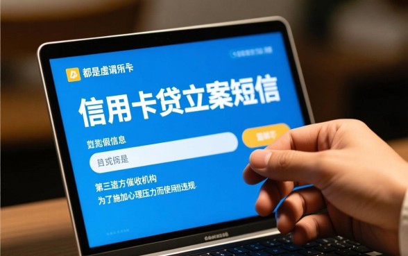 信用卡贷发来的立案短信是真的吗，收到立案短信怎么处理