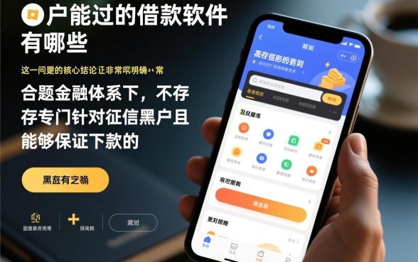 黑户能过的借款软件有哪些呢，2026不用审核的口子有哪些
