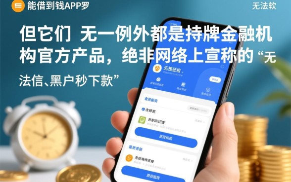 有没有真正能借到钱的app，哪个是正规下款快的？