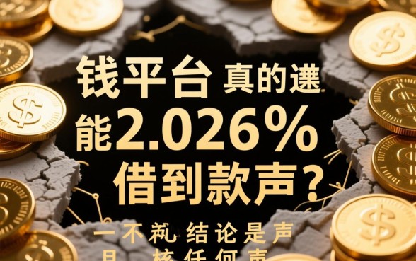 借钱平台真的能借到款吗，正规借款平台靠谱吗