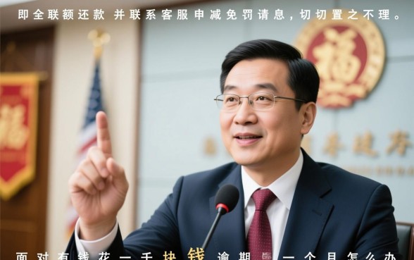 有钱花一千块钱逾期一个月怎么办，会上征信吗？