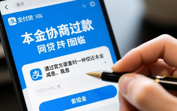 支付宝网商贷本金协商还款怎么还，只还本金可以吗