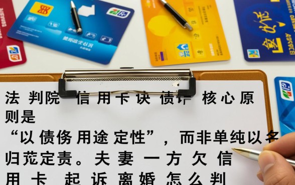 夫妻一方欠信用卡起诉离婚怎么判，另一方需要还钱吗