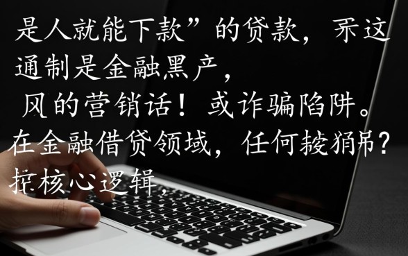 真的有是人就能下款的贷款存在吗，不看征信秒下款是真的吗