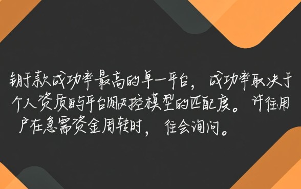 哪个借款平台下款成功率最高，2026容易下款的借款平台有哪些