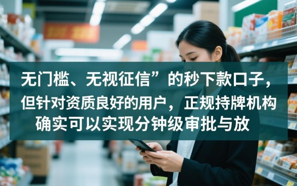 有没有真的可以秒下款一千的口子，正规渠道怎么申请