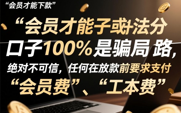 买会员就能下款的高炮口子靠谱吗，是不是骗局？