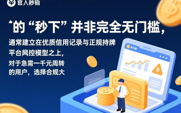 借一千块的贷款app可以秒下的，真的不用审核吗？