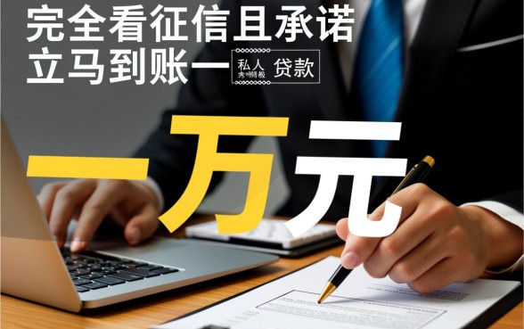 私人贷款不看征信能贷吗，立马到账一万哪里借？