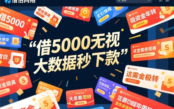 借5000无视大数据秒下款是真的吗，哪里可以借5000不用审核