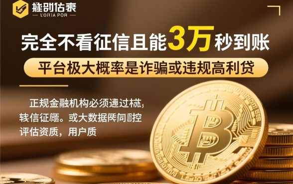 不看征信借款3万马上到账的平台有哪些？真的能下款吗？