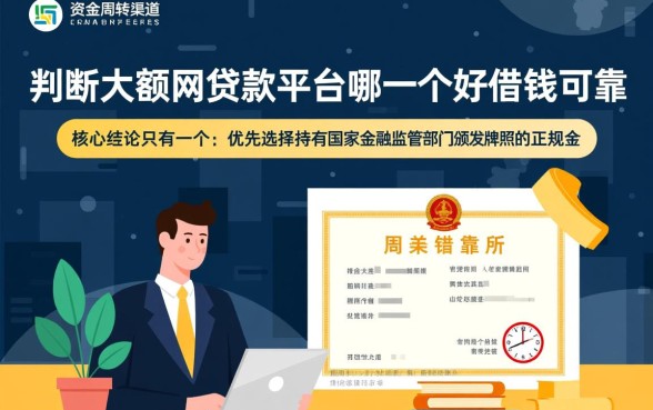 大额网贷款平台哪一个好借钱可靠，哪个正规利息低？