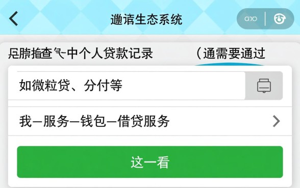 微信里面怎么样才能出来贷款记录，微信贷款记录怎么查询