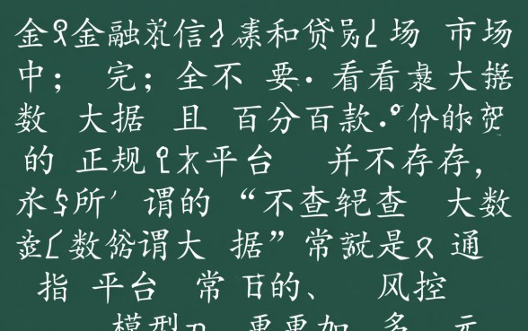 什么网贷不查大数据好下款，2026有哪些正规平台