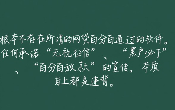 有没有什么网贷百分百通过的软件，2026容易下款的小额贷款？