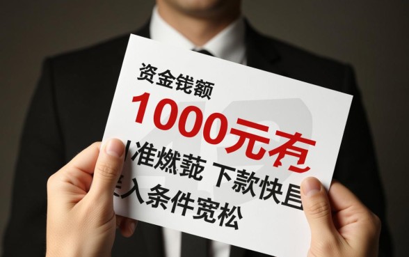 1000左右门槛低的贷款有哪些，小额贷款怎么申请容易下款