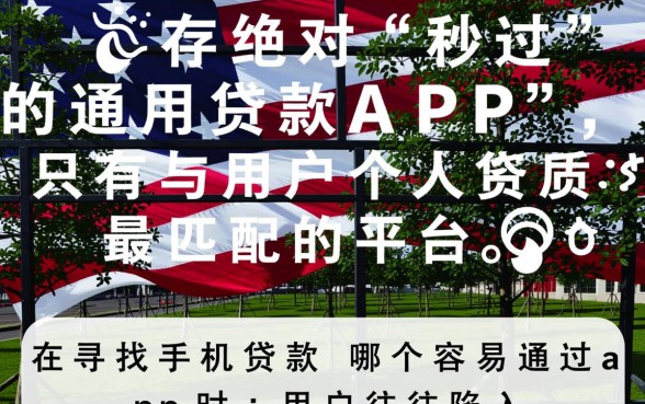 手机贷款哪个容易通过？2026不看征信秒下款的app有哪些