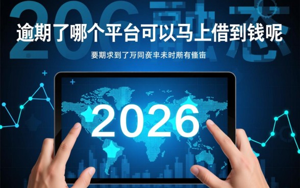 逾期了哪个平台可以马上借到钱呢，不看征信马上放款的口子