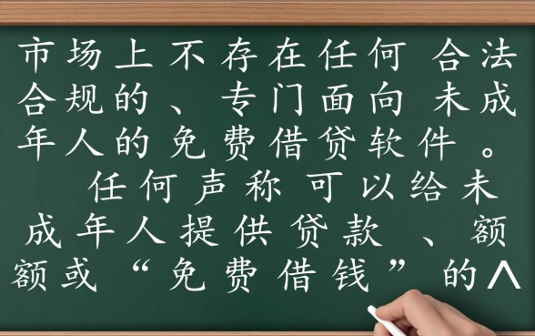 未成年免费借钱的软件有哪些，真的有这种平台吗