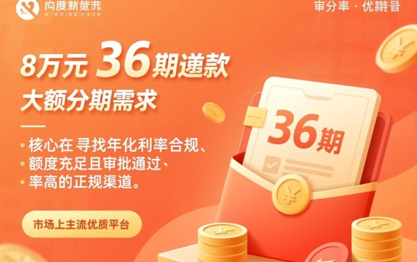 借8万元分36期还有什么好平台，哪个利息低？
