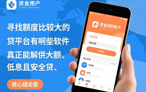 额度大的网贷平台有哪些，正规软件哪个比较靠谱