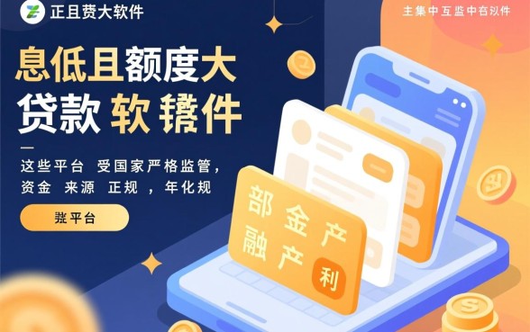 哪个软件借钱利息低额度大点，正规借贷平台有哪些靠谱