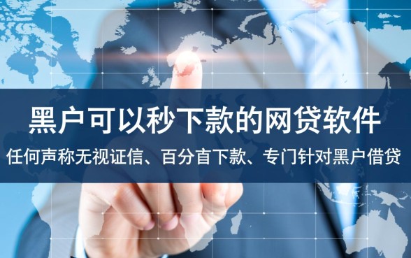 黑户可以秒下款的网贷软件有哪些，2026黑户不用审核口子