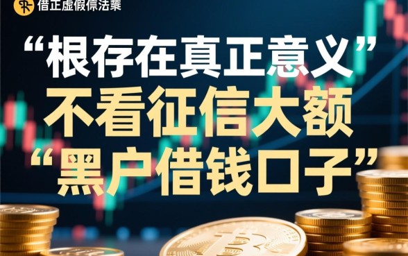 黑户借钱不看征信大额口子在哪里，有哪些不用查征信的借款app？