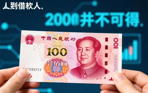 不要人脸识别稳放2000的借款怎么借，不用人脸识别能下款2000吗